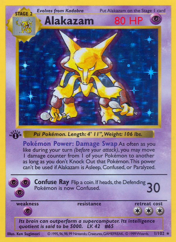 Alakazam 1/102 Base