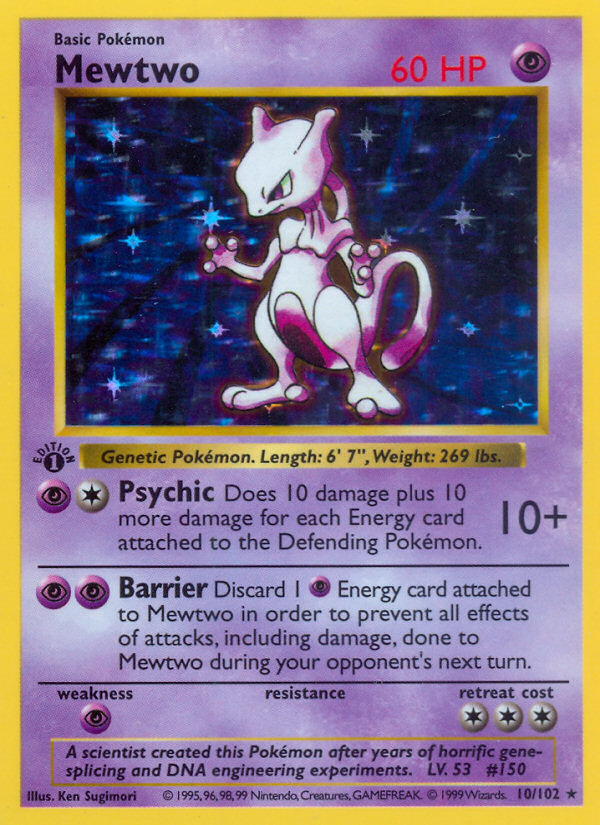 Mewtwo 10/102 Base