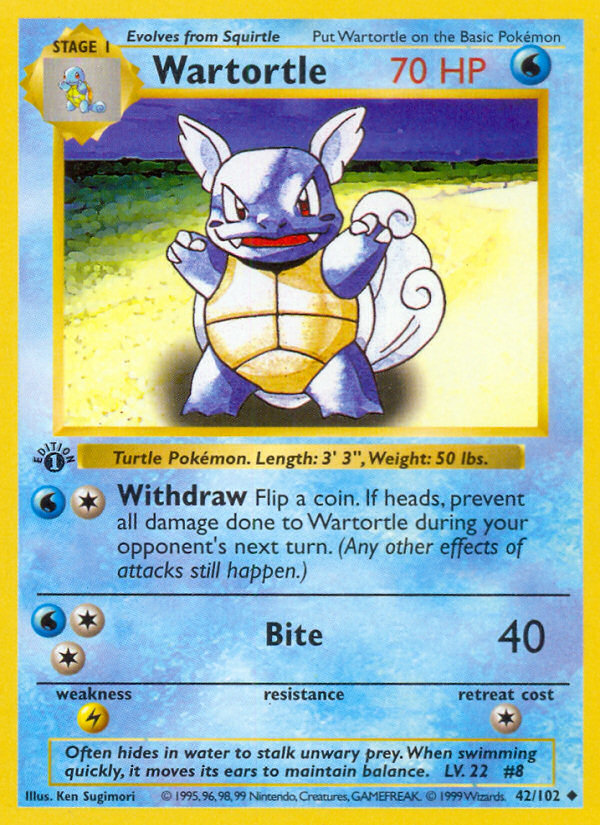 Wartortle 42/102 Base