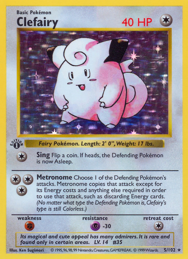 Clefairy 5/102 Base