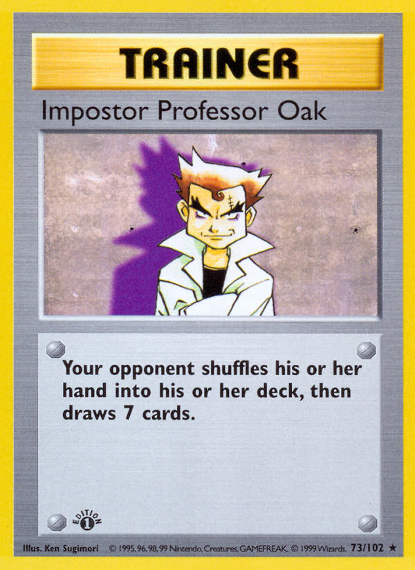 Impostor Professor Oak 73/102 Base