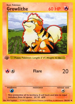 Growlithe 28/102 Base