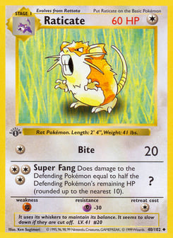 Raticate 40/102 Base