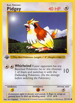 Pidgey 57/102 Base