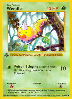 Weedle 69/102 Base