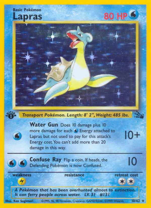 Lapras 10/62 Fossil