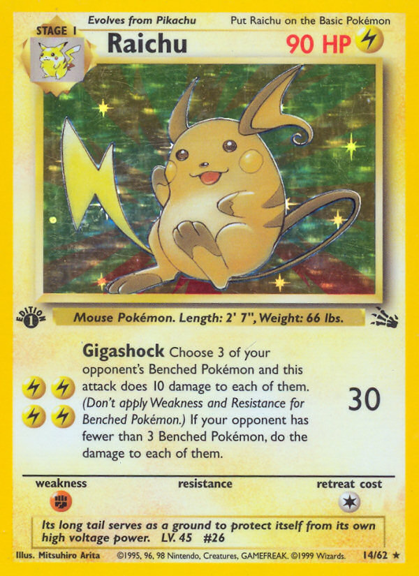 Raichu 14/62 Fossil