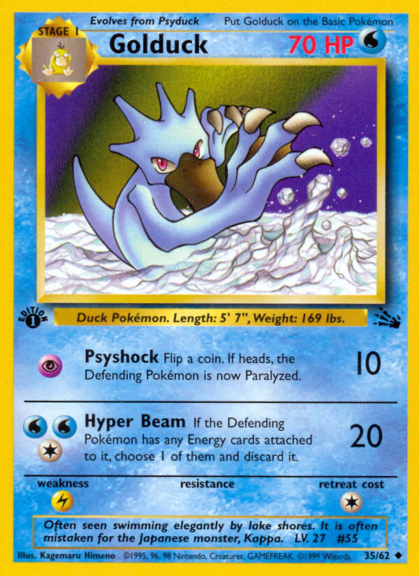 Golduck 35/62 Fossil