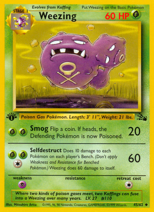 Weezing 45/62 Fossil