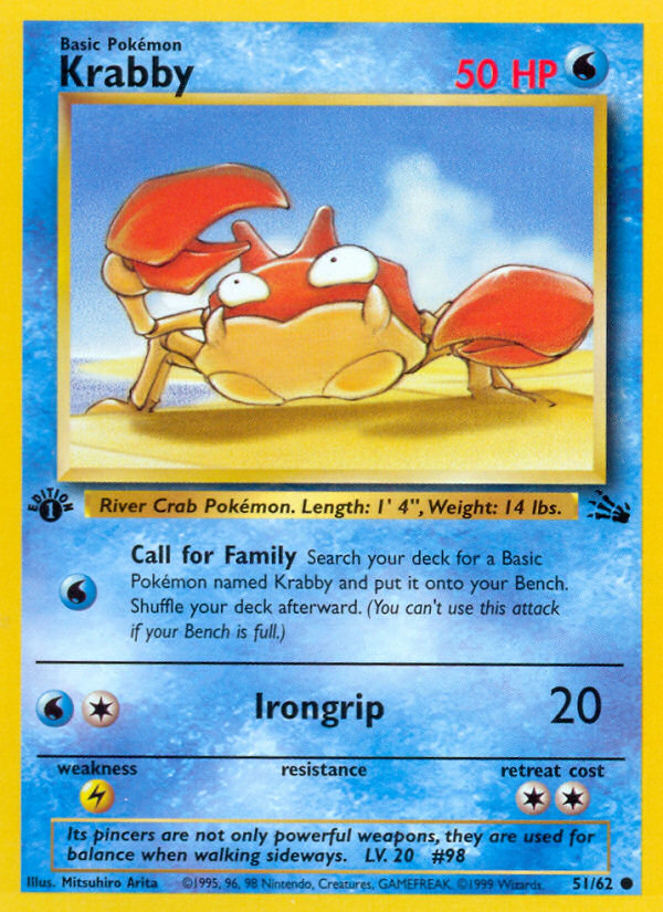 Krabby 51/62 Fossil