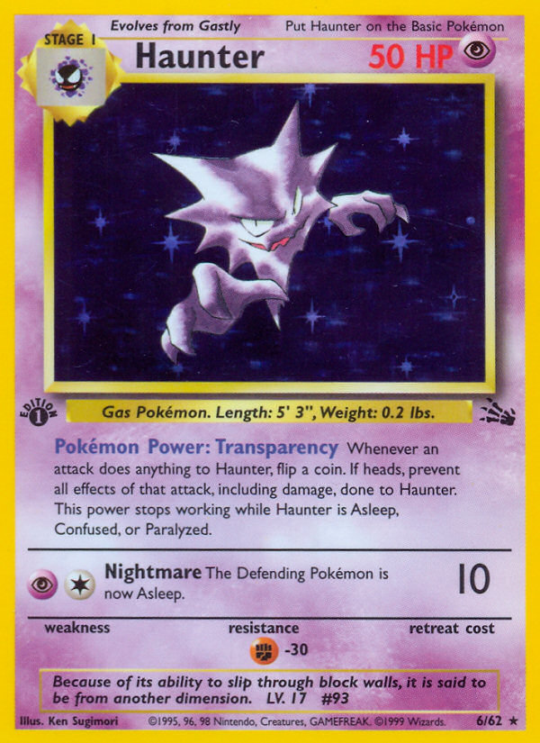 Haunter 6/62 Fossil