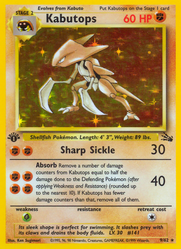 Kabutops 9/62 Fossil