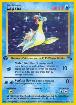 Lapras 10/62 Fossil