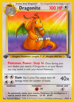 Dragonite 19/62 Fossil