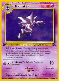 Haunter 21/62 Fossil