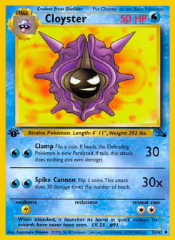 Cloyster 32/62 Fossil