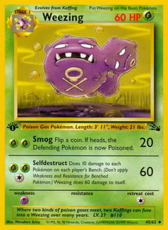 Weezing 45/62 Fossil