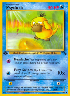 Psyduck 53/62 Fossil