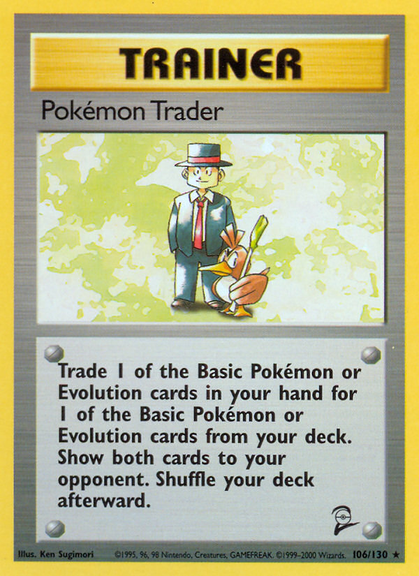 Pokémon Trader 106/130 Base Set 2