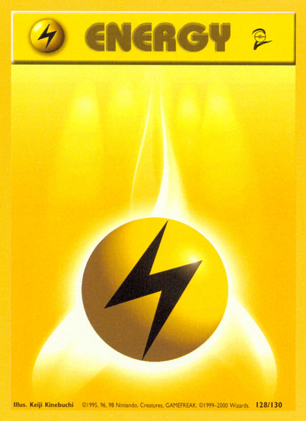 Lightning Energy 128/130 Base Set 2