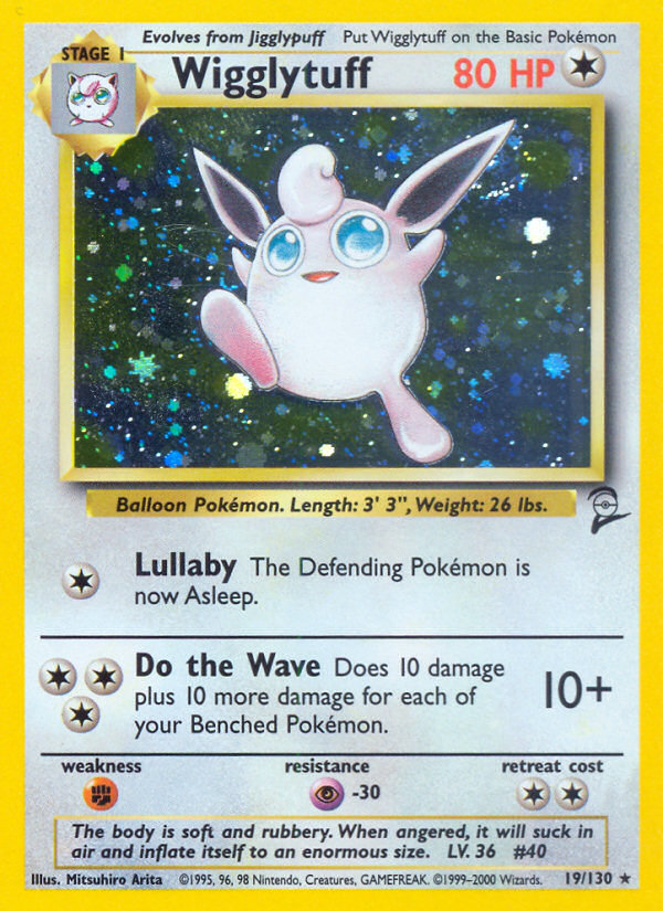 Wigglytuff 19/130 Base Set 2