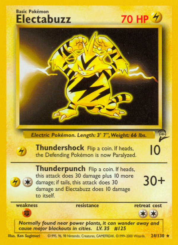 Electabuzz 24/130 Base Set 2
