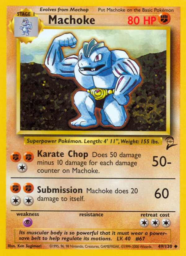 Machoke 49/130 Base Set 2