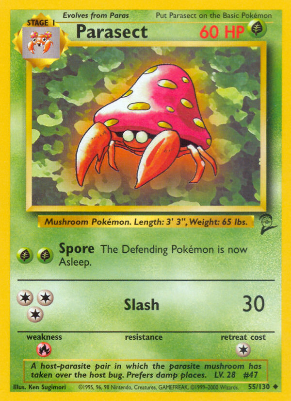 Parasect 55/130 Base Set 2