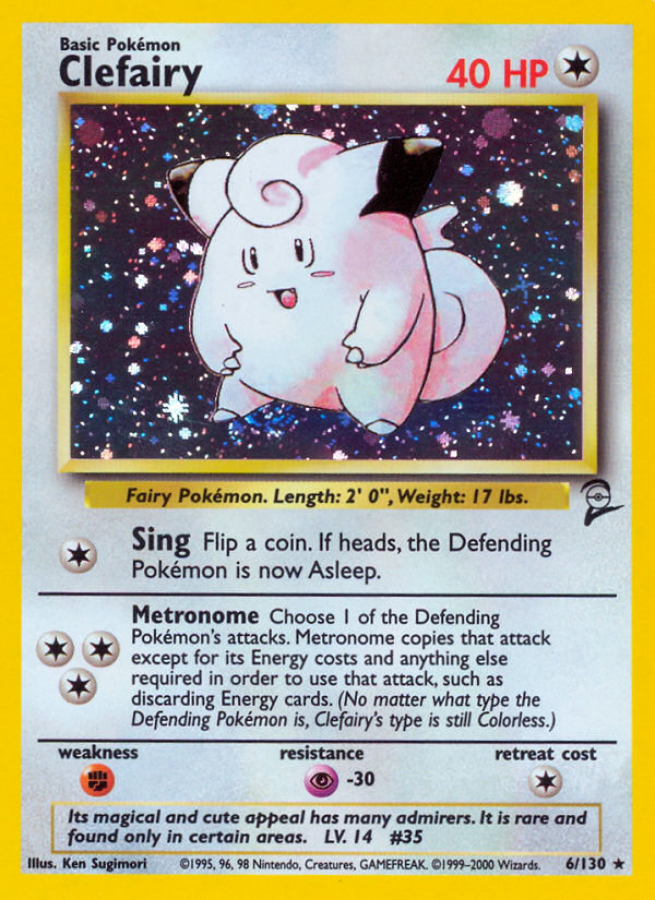 Clefairy 6/130 Base Set 2