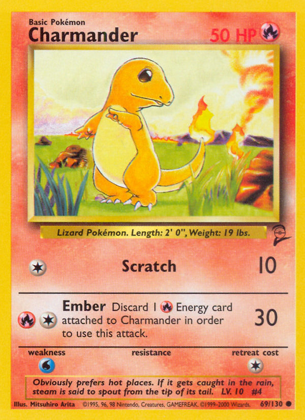 Charmander 69/130 Base Set 2