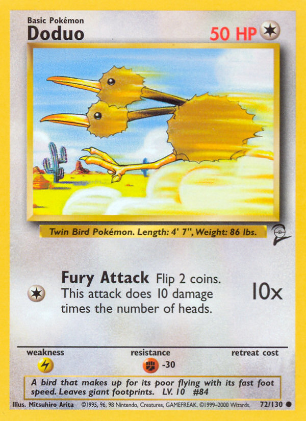 Doduo 72/130 Base Set 2