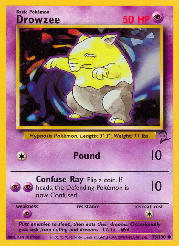 Drowzee 73/130 Base Set 2