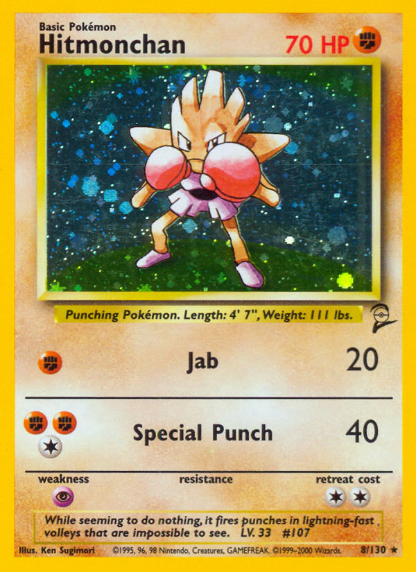 Hitmonchan 8/130 Base Set 2