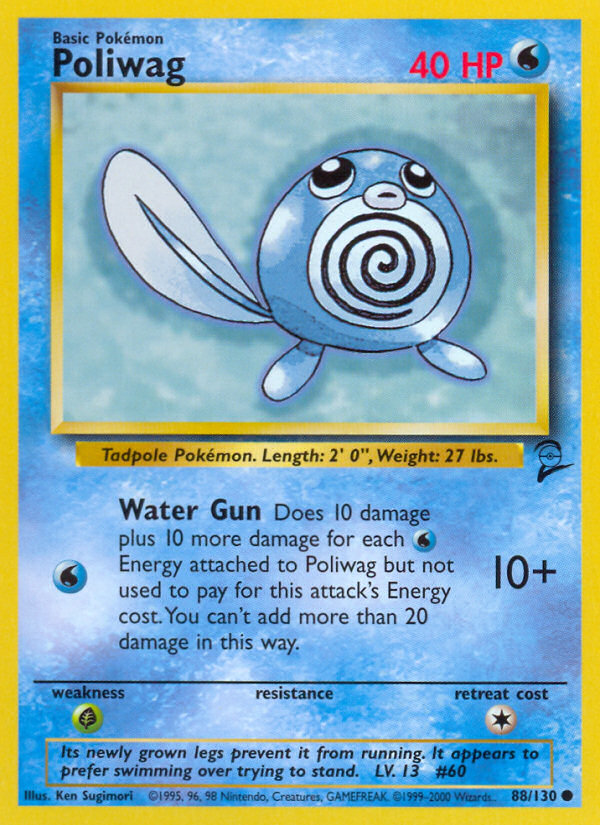 Poliwag 88/130 Base Set 2