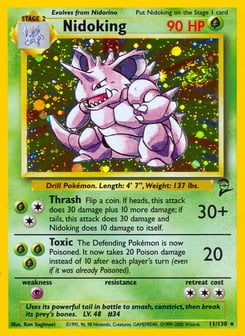 Nidoking 11/130 Base Set 2