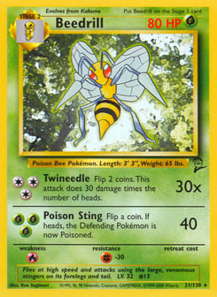 Beedrill 21/130 Base Set 2