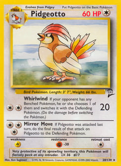 Pidgeotto 28/130 Base Set 2