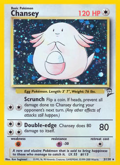 Chansey 3/130 Base Set 2