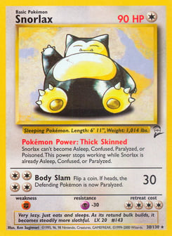 Snorlax 30/130 Base Set 2