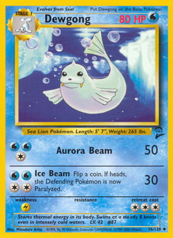 Dewgong 36/130 Base Set 2