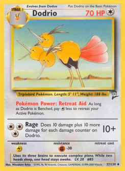 Dodrio 37/130 Base Set 2
