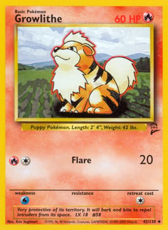 Growlithe 42/130 Base Set 2