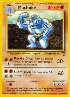 Machoke 49/130 Base Set 2