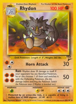 Rhydon 59/130 Base Set 2