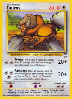 Tauros 62/130 Base Set 2