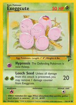 Exeggcute 74/130 Base Set 2