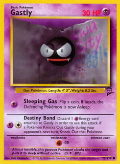 Gastly 75/130 Base Set 2