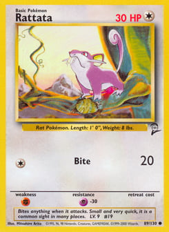 Rattata 89/130 Base Set 2