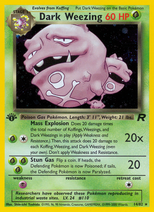 Dark Weezing 14/82 Team Rocket