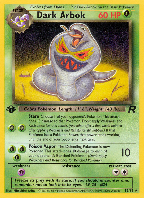 Dark Arbok 19/82 Team Rocket